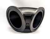 Banjo 90 Degree Manifold Flange Sweep w/ Gauge Port 3" - M300SWPG90