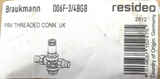 Pressure Connecting Valve - Resideo D06F-3/4BGB Valves  - Min / Max1.5 To 6 Bar