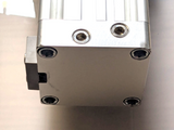 Rodess cylinder with external carriage - bore 50mm stroke 600mm Cushioning 40mm