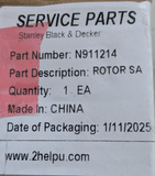Genuine DeWalt N911214 ROTOR SA For DCH072 DCH072D2 DCH072L2 DCH072P2  DCH172
