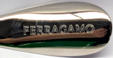 Ferragamo Shoe Horn - RARE ITEM - NEW - Silver coloured with Brown shaft