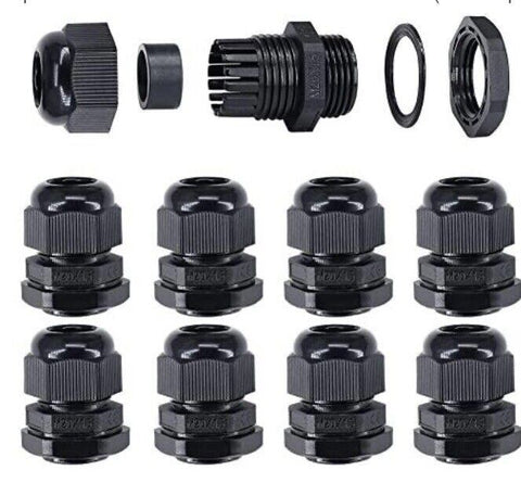 M32 Weatherproof NYLON CABLE GLAND WITH WASHER /COMPRESSION (pack of 25)